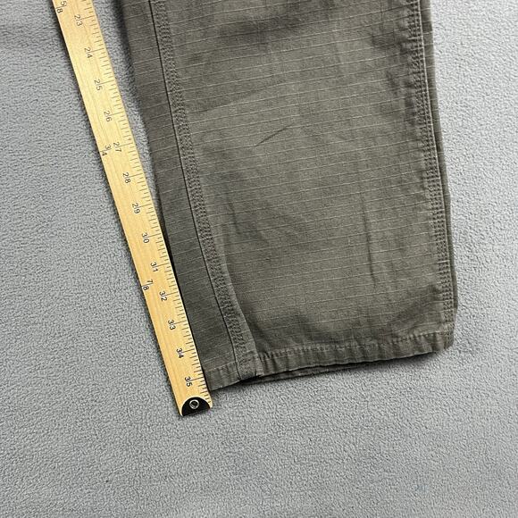 Key Pants 36X36 Gray Double Knee Outdoor Workwear Thrashed Dungaree Jeans - Picture 8 of 9